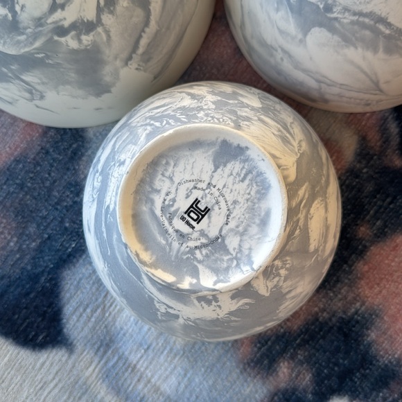Urban Outfitters Marble Patterned Bowls Set - Picture 6 of 6